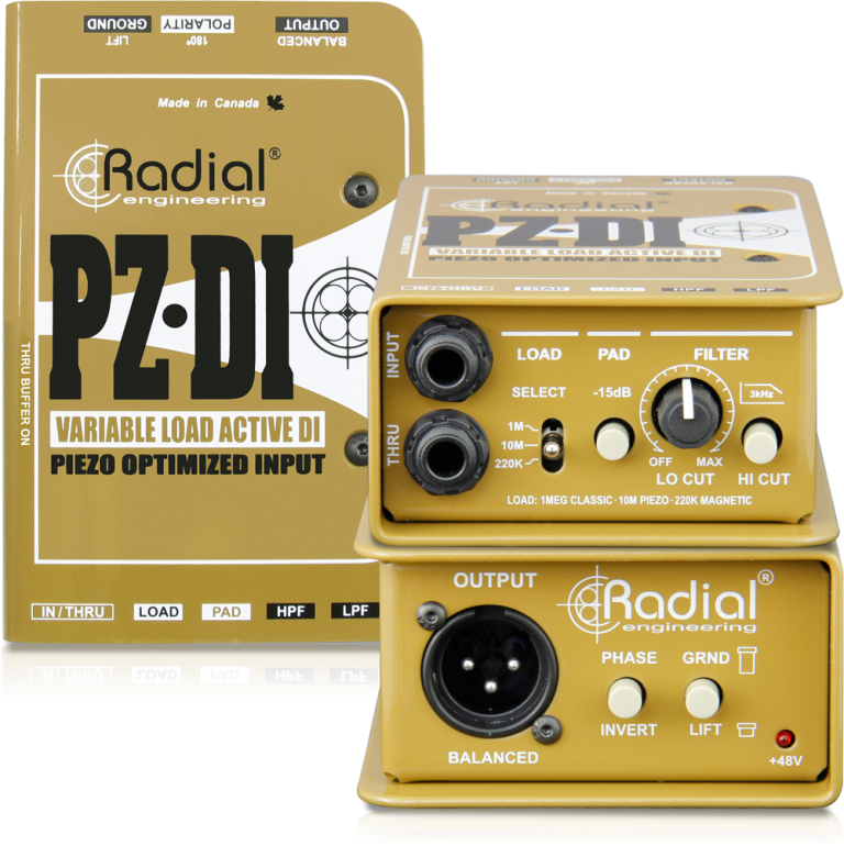 Radial PZ-di. Директ боксы Radial PZ-di. Active load