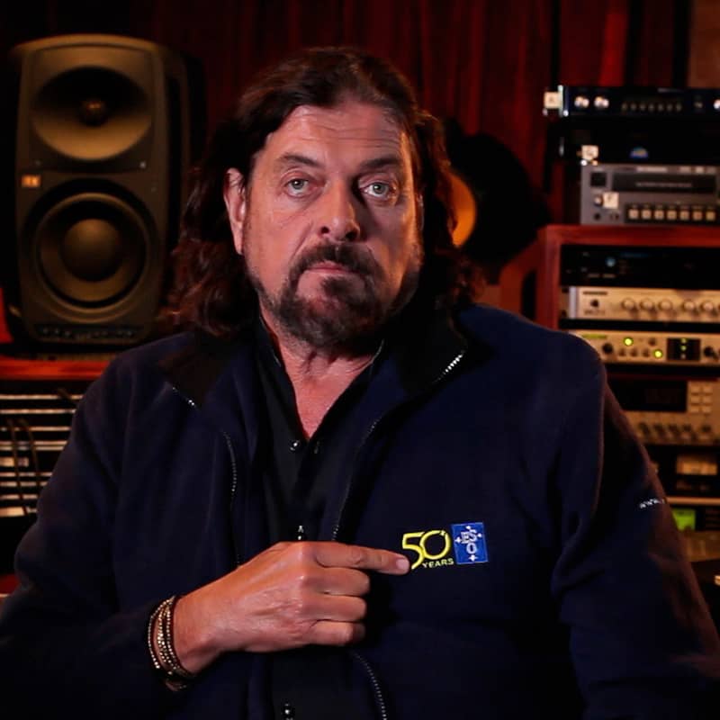 Alan Parsons in studio