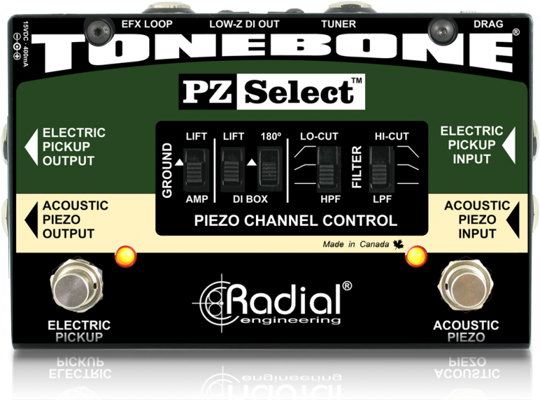 Radial Engineering Tonebone PZ-DI peizo and magnetic pickup