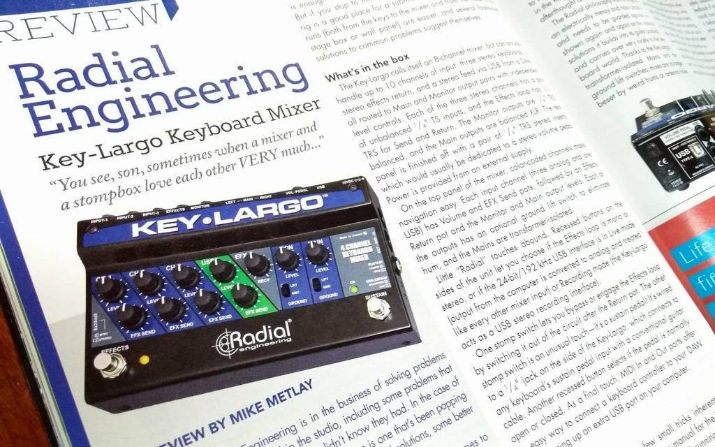 Key Largo Recording Magazine review