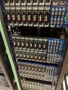 Rack of Twin Serco Preamops in Parliament