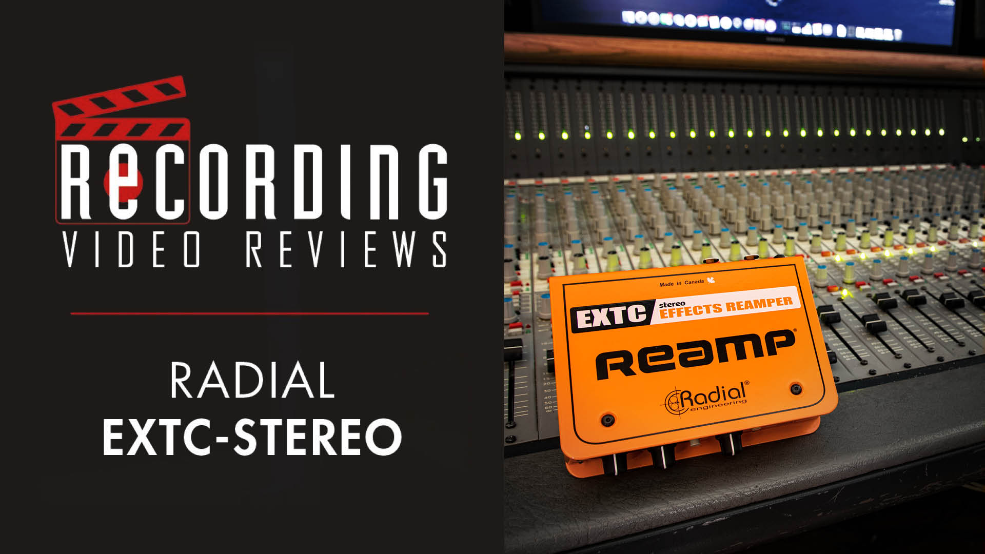 Recording Magazine's Video Review of the EXTC Stereo - Radial